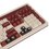 Клавиатура  проводная + беспроводная 8BitDo Retro 108 Mechanical Keyboard - Fami Edition цвет красный