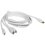 Кабель Baseus Lightning 8-pin, micro USB-B, USB Type-C - USB Type-C белый 1.5 м
