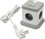 Сетевой фильтр Cablexpert TWR-4-U3-W-3 белый