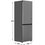 Холодильник с морозильником   Hisense RB3K330SAC1 серебристый