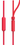 Наушники Philips TAE1105RD [вставные (затычки), закрытые, 20-20000 Гц, микрофон., каб. 1.2м, разъем 3.5мм, красные]