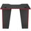 Computer desk Aceline 100СВ 16 black/red