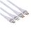 Кабель Baseus Lightning 8-pin, micro USB-B, USB Type-C - USB Type-C фиолетовый 1.5 м