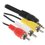 Кабель   Aceline jack 3.5 мм - 3RCA черный