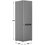 Refrigerator with freezer   Aceline В37ВHR silver