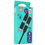 Кабель GAL Lightning 8-pin, USB Type-C - USB Type-A, USB Type-C черный 1 м