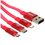 Кабель Baseus Lightning 8-pin, micro USB-B, USB Type-C - USB Type-A красный