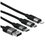 Кабель Baseus Lightning 8-pin, micro USB-B, USB Type-C - USB Type-A черный 1.2 м