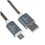 Кабель Cablexpert micro USB-B - USB Type-A серый 1 м