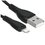 Кабель Borofone Lightning 8-pin - USB Type-A черный