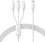 Кабель Baseus Lightning 8-pin, micro USB-B, USB Type-C - USB Type-C белый 1.5 м