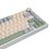 Клавиатура  проводная + беспроводная AULA F75 Cedar Green цвет белый