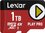 Карта памяти Lexar PLAY PRO microSDXC 1000 ГБ [LMSXPS0001T-BNNNG]