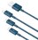 Кабель Baseus Lightning 8-pin, micro USB-B, USB Type-C - USB Type-A синий 1.5 м