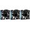Комплект реверсных вентиляторов LIAN LI UNI FAN TL LCD WIRELESS 120-3 REVERS [G99.12RTLLCD1W3B.R0] черный