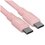 Кабель KEYRON USB Type-C - USB Type-C розовый