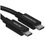 Kabel KEYRON USB Type-C - USB Type-C qora