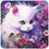 Коврик Aceline Glow Kitty (S) разноцветный
