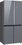 Weissgauff WCD 590 NoFrost Inverter Premium Biofresh Dark Grey Glass