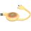 Кабель Baseus Lightning 8-pin, micro USB-B, USB Type-C - USB Type-A желтый