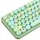 Keyboard and mouse Wireless   DEXP Green Candy green