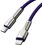 Кабель Baseus Lightning 8-pin - USB Type-C фиолетовый