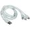 Кабель Baseus Lightning 8-pin, micro USB-B, USB Type-C - USB Type-A белый 1.3 м