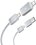 Кабель Baseus Lightning 8-pin, USB Type-C - USB Type-A, USB Type-C белый