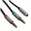 Кабель   DEXP jack 3.5 мм х2 шт. - jack 3.5 мм черный