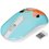Мышь+коврик беспроводная DEXP WM-201WU Lady  голубой