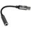 Кабель   Fiero USB Type-C - jack 3.5 мм серый
