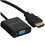 GoPower HDMI - VGA+Jack 3.5, 0.2 м