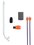 Беспроводные/проводные наушники JBL Quantum 650  оранжевый 2025