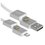 Кабель Baseus Lightning 8-pin, USB Type-C - USB Type-A, USB Type-C белый