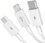 Кабель Baseus Lightning 8-pin, micro USB-B, USB Type-C - USB Type-A белый 1 м