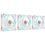 Комплект вентиляторов be quiet! Light Wings WHITE 120mm PWM high-speed Triple Pack [BL101] белый