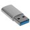 Переходник DEXP USB Type-A - USB Type-C серебристый
