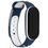 Ремешок Aceline для Xiaomi Smart Band 7 синий/белый