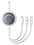 Кабель Baseus Lightning 8-pin, micro USB-B, USB Type-C - USB Type-C белый 1.1 м