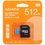 Карта памяти ADATA Premier microSDXC 512 ГБ [AUSDX512GUICL10A1-RA1]