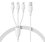 Кабель Baseus Lightning 8-pin, micro USB-B, USB Type-C - USB Type-A белый 1.3 м