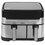 Аэрогриль Tefal Dual Easy Fry & Grill EY905D10 серебристый