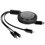 Кабель Baseus Lightning 8-pin, micro USB-B, USB Type-C - USB Type-C черный 1.1 м