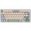Клавиатура  проводная + беспроводная AULA F75 Cedar Green цвет белый