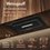 Вытяжка полновстраиваемая Weissgauff Aura 456 Touch Black Glass черный/черный