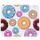Коврик DEXP OM-XS Donuts (XS) разноцветный