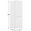 Refrigerator with freezer   DEXP B4-24AMG white