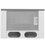 Exhaust hood telescopic Aceline ET-45X silver/silver