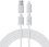 Кабель Baseus Lightning 8-pin, USB Type-C - USB Type-A, USB Type-C белый