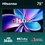 75" (189 см) Телевизор Hisense 75E7Q PRO черный